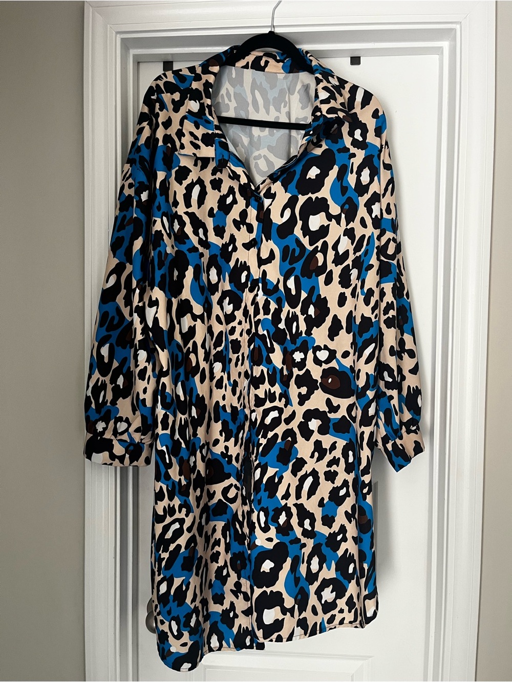 Blue Camo Print
